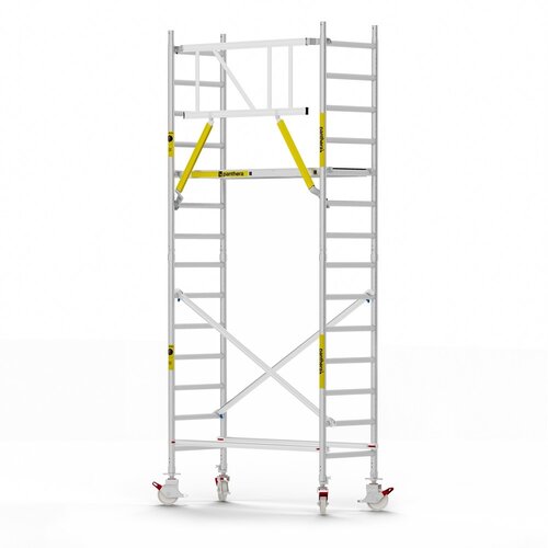 Panthera Panthera Basic met voorloopleuning rolsteiger carbon vloer 75x185x5,2m werkhoogte