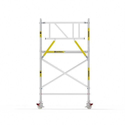 Panthera Basic met voorloopleuning rolsteiger 90x185x4,2m werkhoogte Panthera Panthera Basic met voorloopleuning rolsteiger 90x185x4,2m werkhoogte
