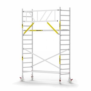 Panthera Panthera Basic met voorloopleuning rolsteiger 90x305x5,2m werkhoogte Panthera Basic met voorloopleuning rolsteiger 90x305x5,2m werkhoogte