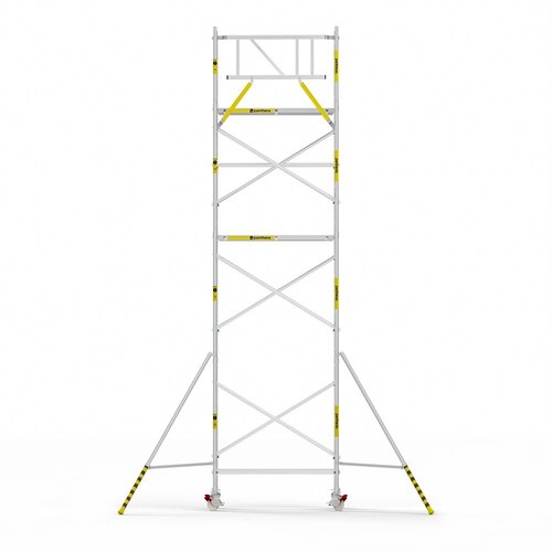 Panthera Basic met voorloopleuning rolsteiger 90x185x8,2m werkhoogte Panthera Panthera Basic met voorloopleuning rolsteiger 90x185x8,2m werkhoogte