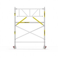 Panthera Panthera Basic met voorloopleuning rolsteiger carbon vloer 90x245x4,2m werkhoogte