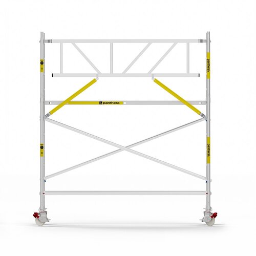 Panthera Basic met voorloopleuning rolsteiger carbon vloer 90x305x4,2m werkhoogte Panthera Panthera Basic met voorloopleuning rolsteiger carbon vloer 90x305x4,2m werkhoogte