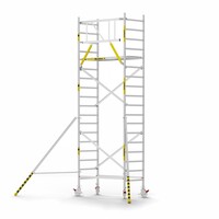 Panthera Panthera Basic met voorloopleuning rolsteiger carbon vloer 90x185x6,2m werkhoogte