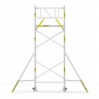 Panthera Panthera Basic met voorloopleuning rolsteiger carbon vloer 90x185x6,2m werkhoogte
