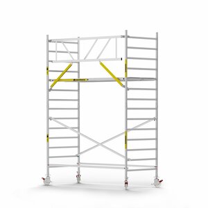 Panthera Panthera Basic met voorloopleuning rolsteiger 135x305x5,2m werkhoogte Panthera Basic met voorloopleuning rolsteiger 135x305x5,2m werkhoogte