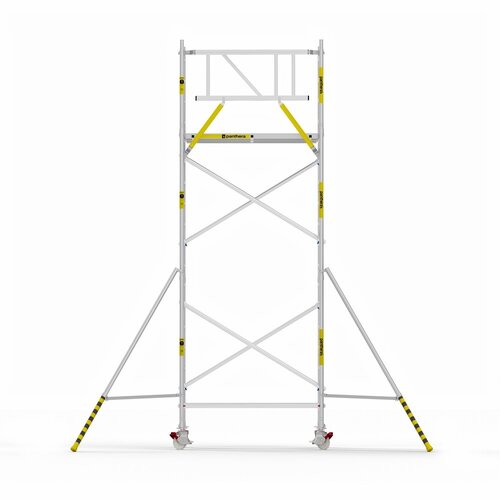 Panthera Basic met voorloopleuning rolsteiger 135x185x6,2m werkhoogte Panthera Panthera Basic met voorloopleuning rolsteiger 135x185x6,2m werkhoogte