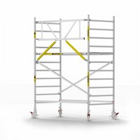 Panthera Panthera Basic met voorloopleuning rolsteiger carbon vloer 135x245x4,2m werkhoogte