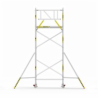 Panthera Panthera Basic met voorloopleuning rolsteiger carbon vloer 135x185x6,2m werkhoogte