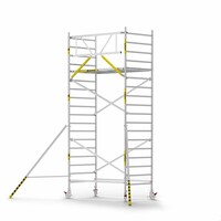 Panthera Panthera Basic met voorloopleuning rolsteiger carbon vloer 135x245x6,2m werkhoogte