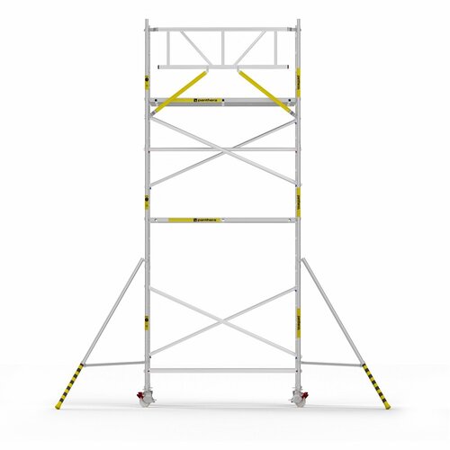 Panthera Basic met voorloopleuning rolsteiger carbon vloer 135x245x7,2m werkhoogte Panthera Panthera Basic met voorloopleuning rolsteiger carbon vloer 135x245x7,2m werkhoogte