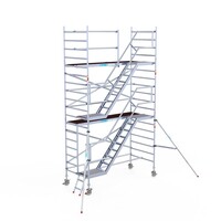 Euroscaffold Ext. rolsteiger/trappentoren 135x305x6,2m werkhoogte