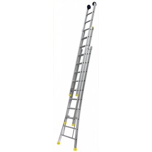 Panthera Opsteek ladder 3x14 uitgebogen geanodiseerd + toprollen