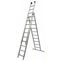 Panthera Panthera Reformladder driedelig recht 3 x 10 sporten + gevelrollen