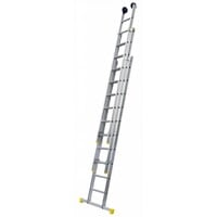 Panthera Panthera Reformladder driedelig recht 3 x 10 sporten + gevelrollen