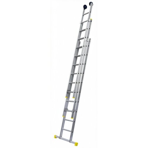 Panthera Panthera Reformladder driedelig recht 3 x 10 sporten + gevelrollen