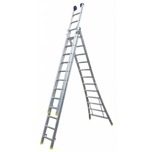Panthera Reformladder driedelig uitgebogen 3 x 8 sporten