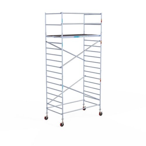Euroscaffold Budget Rolsteiger 135 x 250 x 6,2m werkhoogte Euroscaffold Euroscaffold Budget Rolsteiger 135 x 250 x 6,2m werkhoogte
