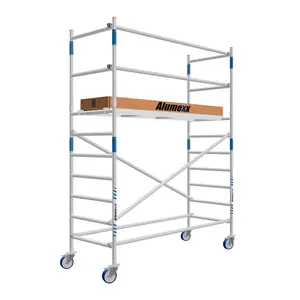 Rolsteiger Alumexx Basic 90 x 190 x 4.20m werkhoogte met carbon platformen