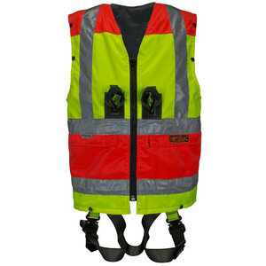 EDGE Highlight Basic Automatic: Harnas inclusief rood, geel Hi-Vis vest