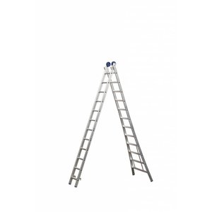 MAXALL® MAXALL® Tweedelige Reformladder 2x6 (max. 3,75 meter werkhoogte) MAXALL® Tweedelige Reformladder 2x6 (max. 3,75 meter werkhoogte)