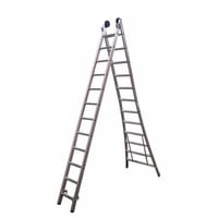 MAXALL®  Tweedelige Reformladder 2x12 + gevel/toprollen