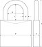 Abus Abus - Hangslot - Titalium - 64TI/40 quads