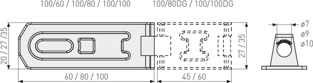 Abus Abus - overslag 100 - 100/100