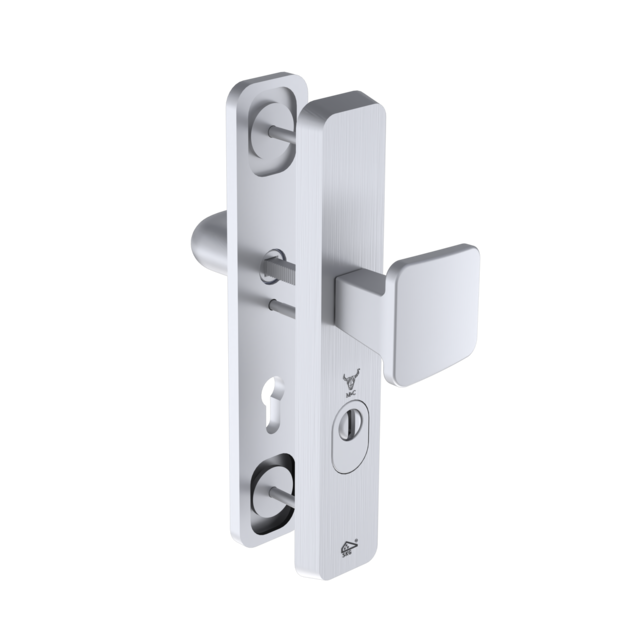 M&C M&C verstelbaar deurbeslag - F9 - Knop/Kruk - PC72mm - SKG***