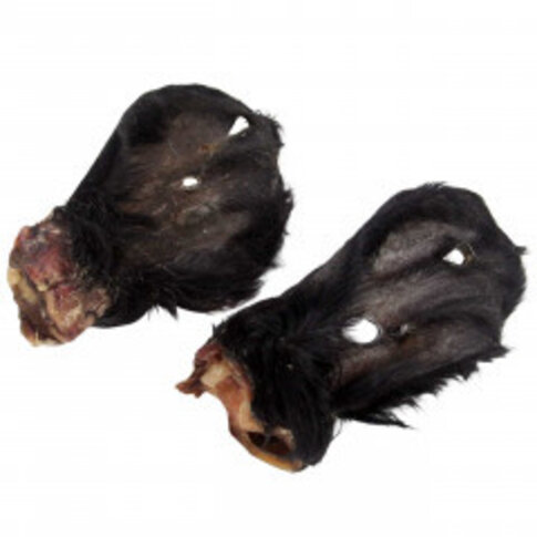 DOGODOG Oreja de res con pelo 3 piezas