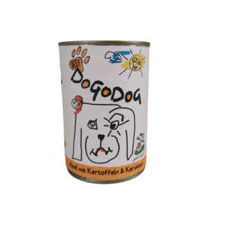 DOGODOG Premium Nassfutter Rind mit Kartoffeln & Karotten
