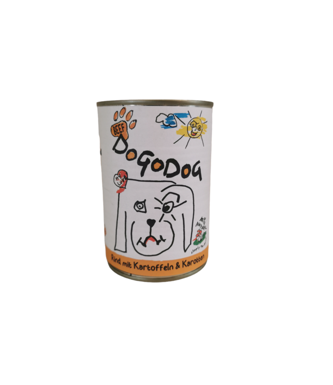 DOGODOG Dogodog Premium Nassfutter Rind mit Kartoffeln & Karotten