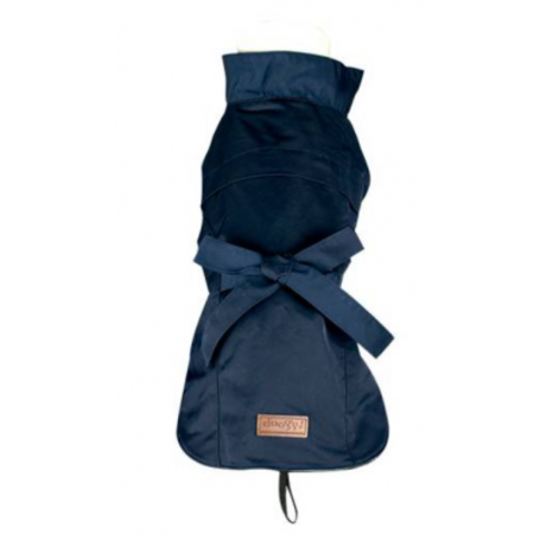 Doogy!® Hunderegenmantel "Imper Trenchy" (blau) Rückenlänge 40 cm