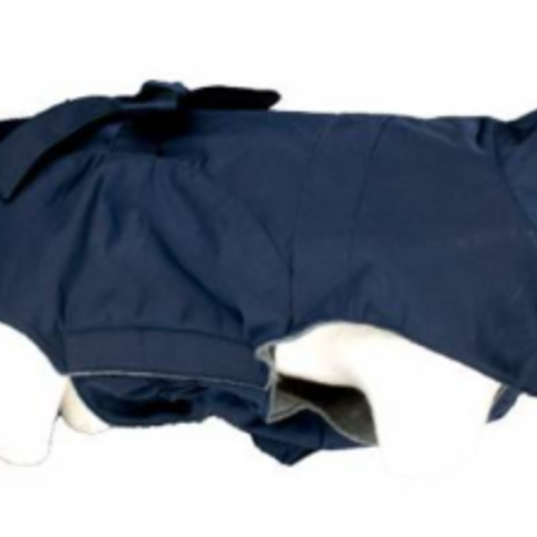 Doogy!® Hunderegenmantel "Imper Trenchy" (blau) Rückenlänge 40 cm