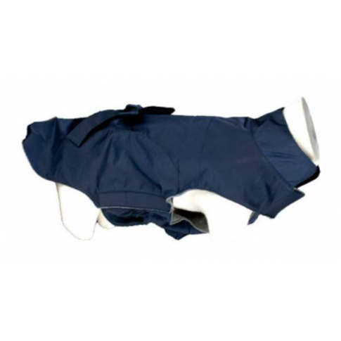 Doogy!® Hunderegenmantel "Imper Trenchy" (blau) Rückenlänge 40 cm