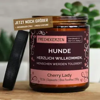 mysoy‎® Duftkerzen-Manufaktur Hunde herzlich willkommen, menschen…| Handmade Duftkerze