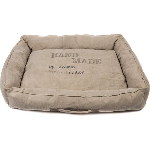 LexMex Basket Handmade Vintage Sand 80x60x20