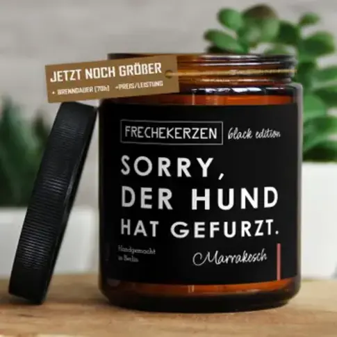 mysoy‎® Duftkerzen-Manufaktur Frechekerzen ....Sorry der Hund hat....