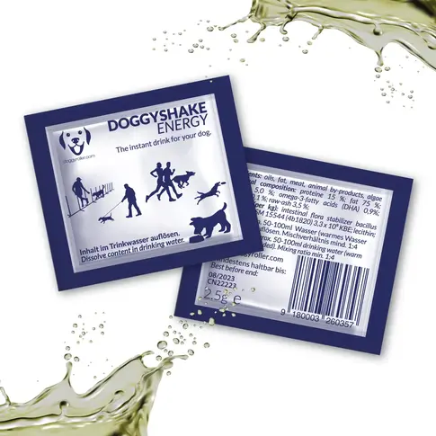 Doggyroller Doggyshake Energy 24er Pack - Instant Pulver/Drink für Hunde