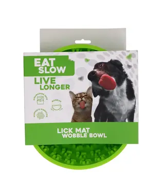 Langsam essen Schleckmatte Wackelschüssel Grün