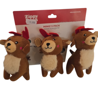 Zippypaws Quietschi Weihnachtsspielzeug 3 er Set