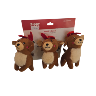 Zippypaws Quietschi Weihnachtsspielzeug 3 er Set
