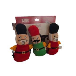 ZippyPaws – Miniz 3-Pack Plüschspielzeug (Holiday Edition)