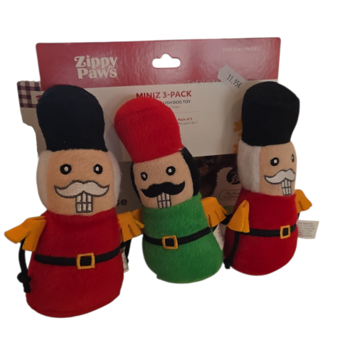ZippyPaws – Miniz 3-Pack Plush Toys (Holiday Edition)