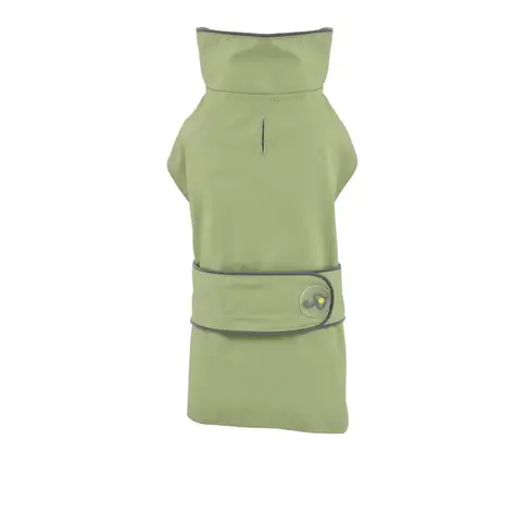 Dancing Rain geschlossener grüner Hunderegenmantel