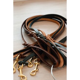 Lederleine mit Karabiner