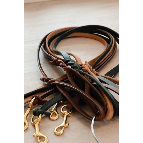 Lederleine mit Karabiner