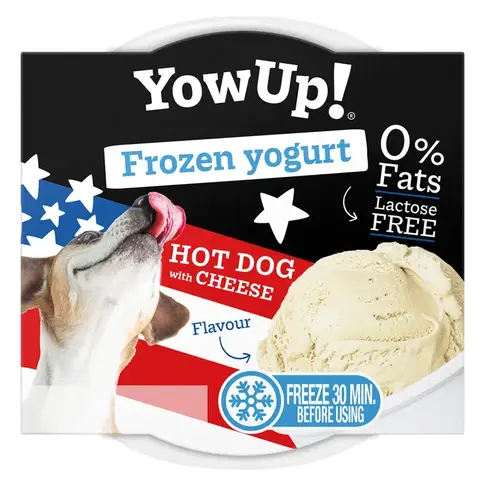 YowUp YowUp! Gefrorener Joghurt – Hot Dog mit Käse für Hunde und Katzen