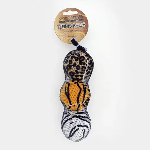 SPORTSPET  Tennisbälle Jungle Edition – 3er-Pack, Ø 65 mm