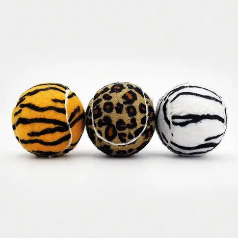 SPORTSPET  Tennisbälle Jungle Edition – 3er-Pack, Ø 65 mm