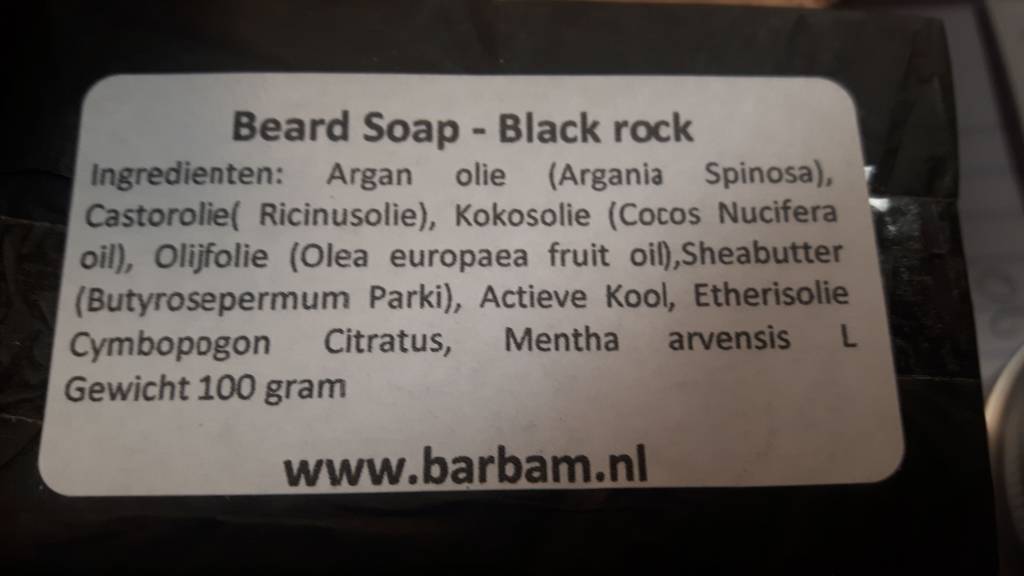 BarBam Beard Soap – Black Rock